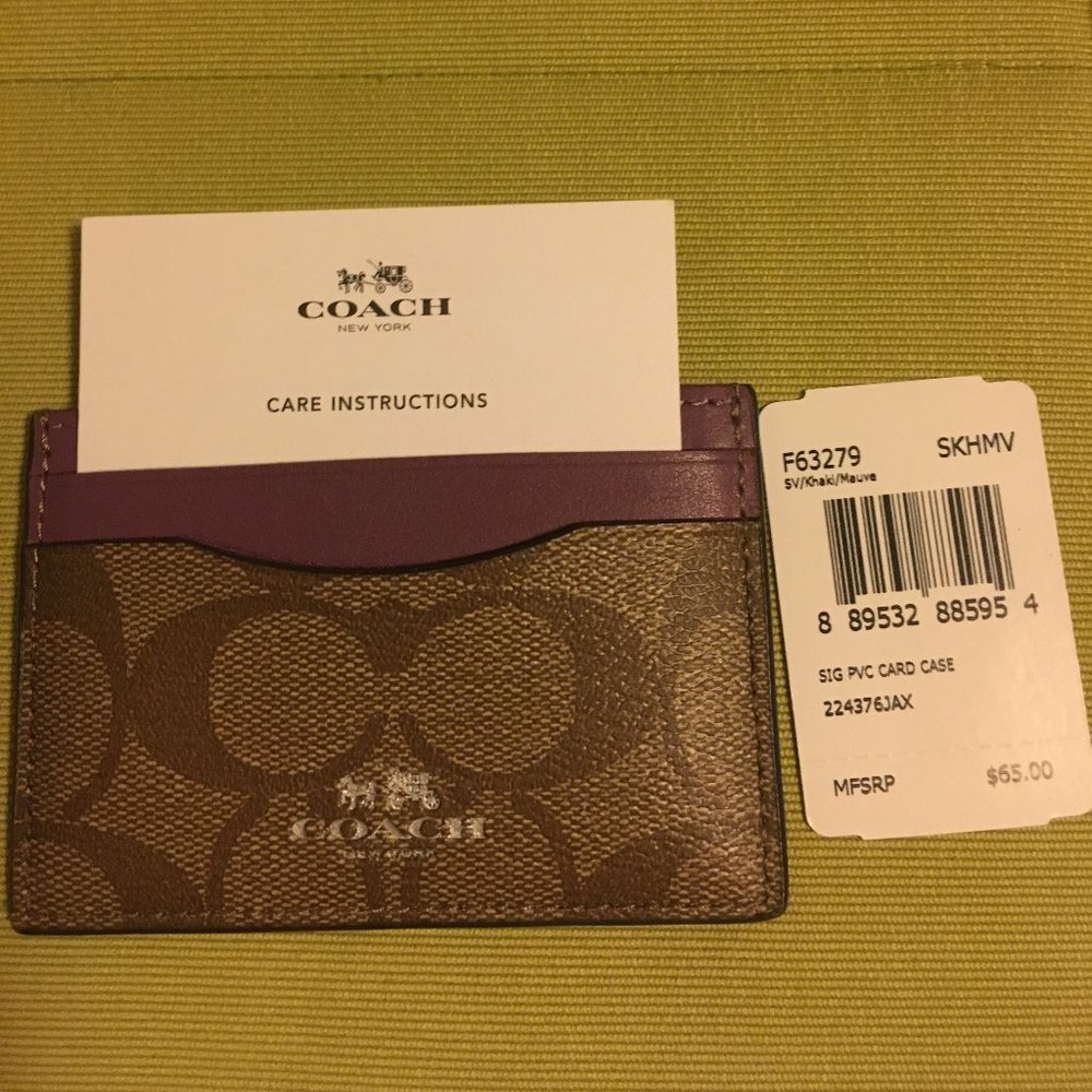 COACH  CARDHOLDER  NWT